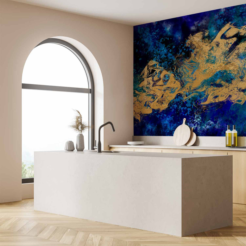 Gorgeous Blue Abstract Texture Wall Mural
