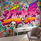 Abstract Urban Graffiti Lettering Wall Mural