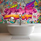 Abstract Urban Graffiti Lettering Wall Mural