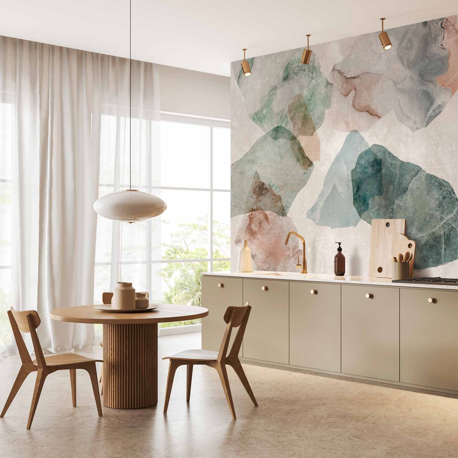 Spring Terrazzo Marble Texture Wall Mural