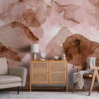 Pink Terrazzo Wall Mural - Marble Backdrop