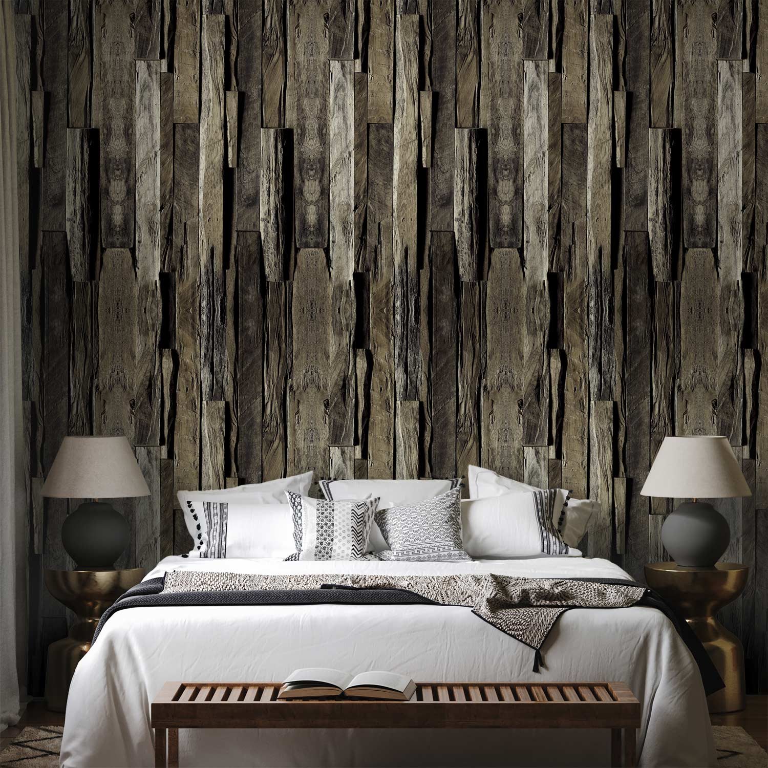 Vintage Wood Texture Rustic Wallpaper