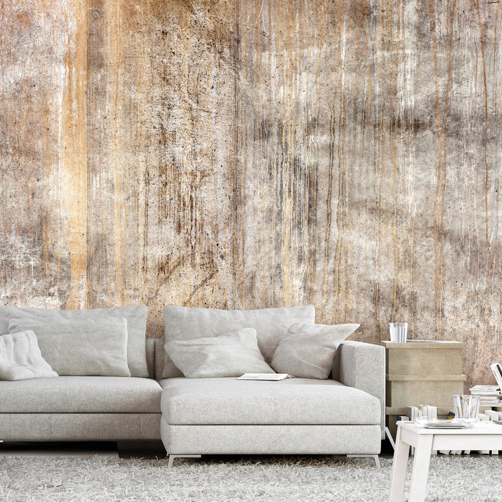 Wall Mural: Abstract Beige with Black Texture