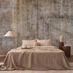 Abstract Beige Concrete Texture Wall Mural