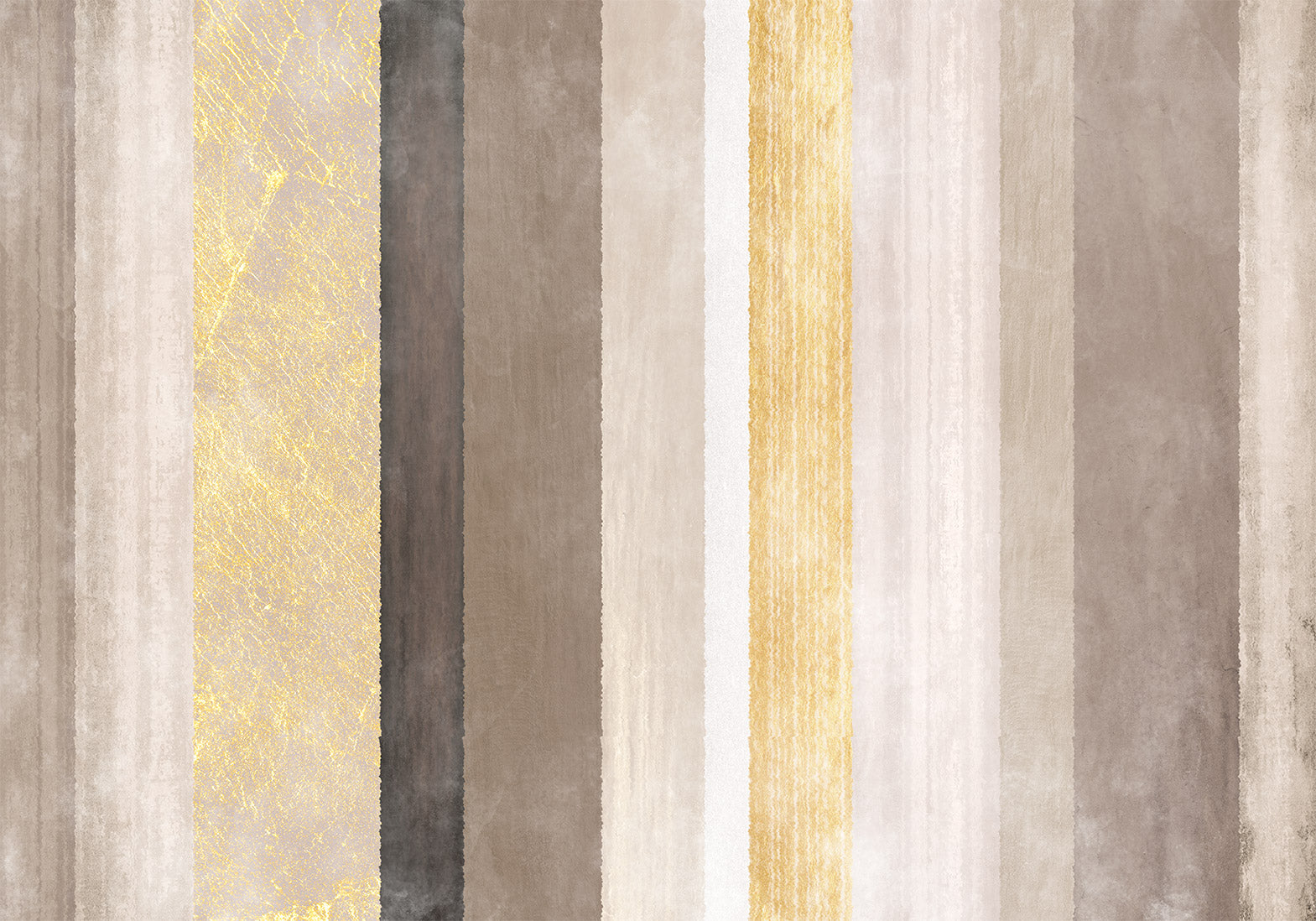 Wall Mural Striped Pattern Abstract Background with Gold Accent