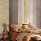 Abstract Striped Gold Pattern Wall Mural