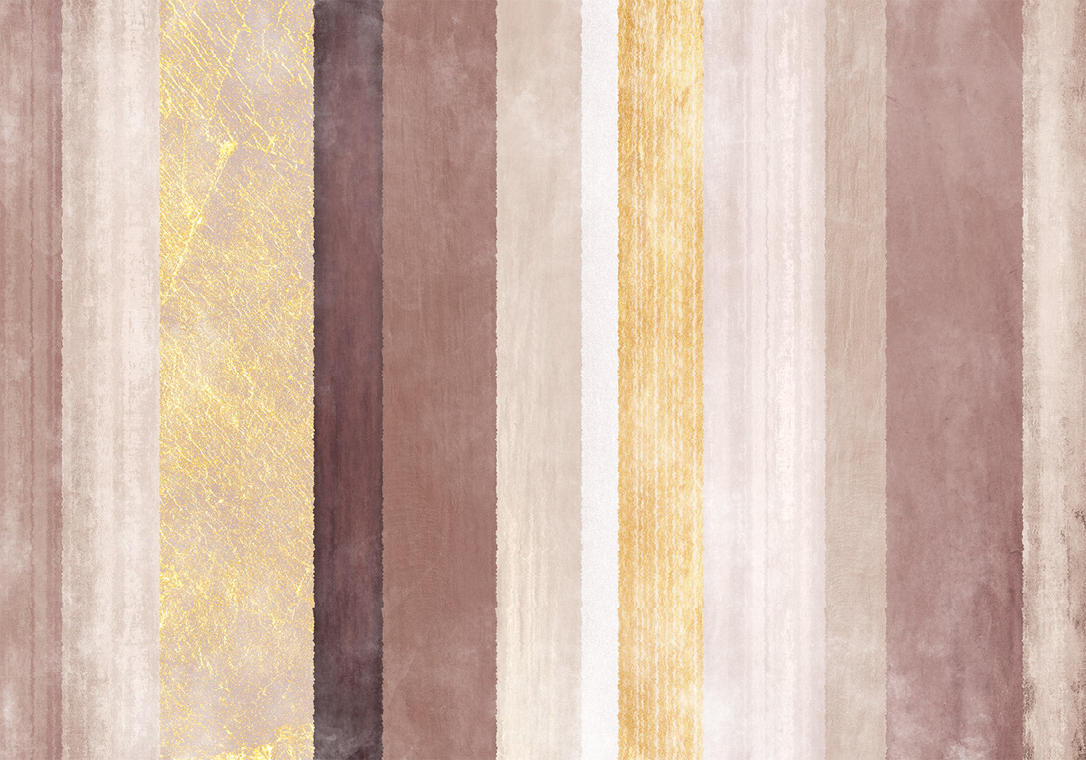 Wall Mural - Striped pattern - abstract background in stripes of different colours with gold pattern