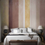 Abstract Multicolor Striped Wall Mural