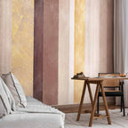 Abstract Multicolor Striped Wall Mural