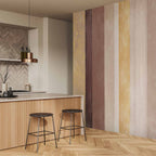 Abstract Multicolor Striped Wall Mural