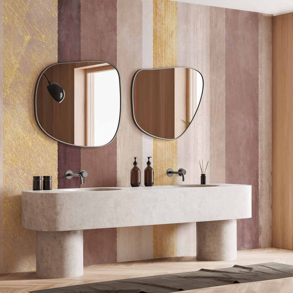 Abstract Multicolor Striped Wall Mural