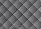 Wall Mural Grey Symmetry Geometric Concrete Pattern with Black Joints