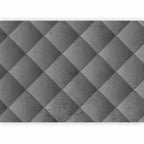 Wall Mural Grey Symmetry Geometric Concrete Pattern with Light Joints
