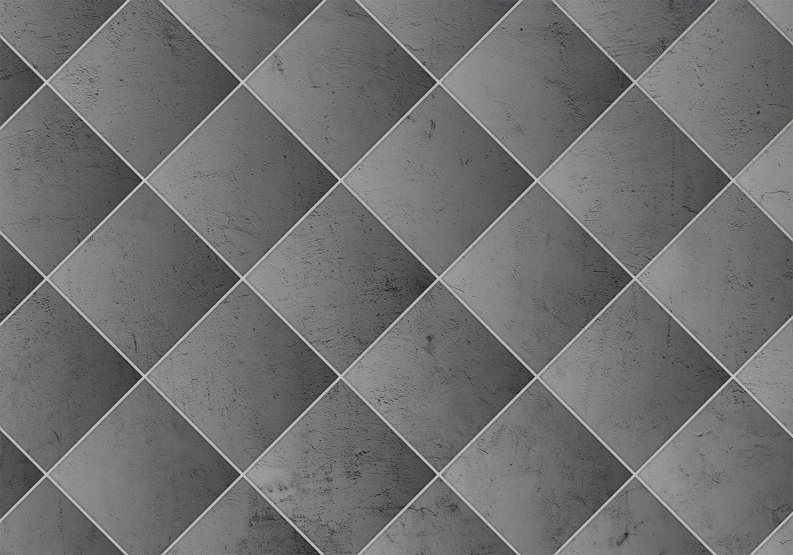 Wall Mural Grey symmetry geometric concrete pattern