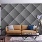 Wall Mural Grey symmetry geometric concrete pattern