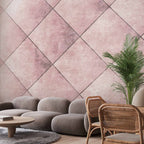 Wall Mural - Perfect cuts: Uniform geometric tile pattern