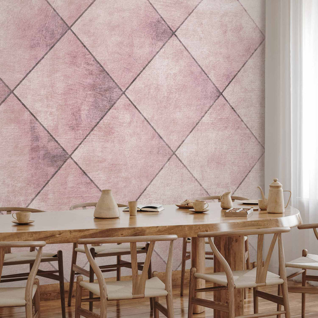 Geometric Tiled Pattern Modern Wall Mural