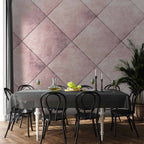 Wall Mural - Perfect cuts: Uniform geometric tile pattern