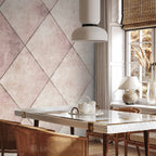Geometric Symmetrical Tile Pattern Wall Mural