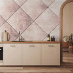 Wall Mural - Perfect cuts - geometric symmetrical tiled pattern