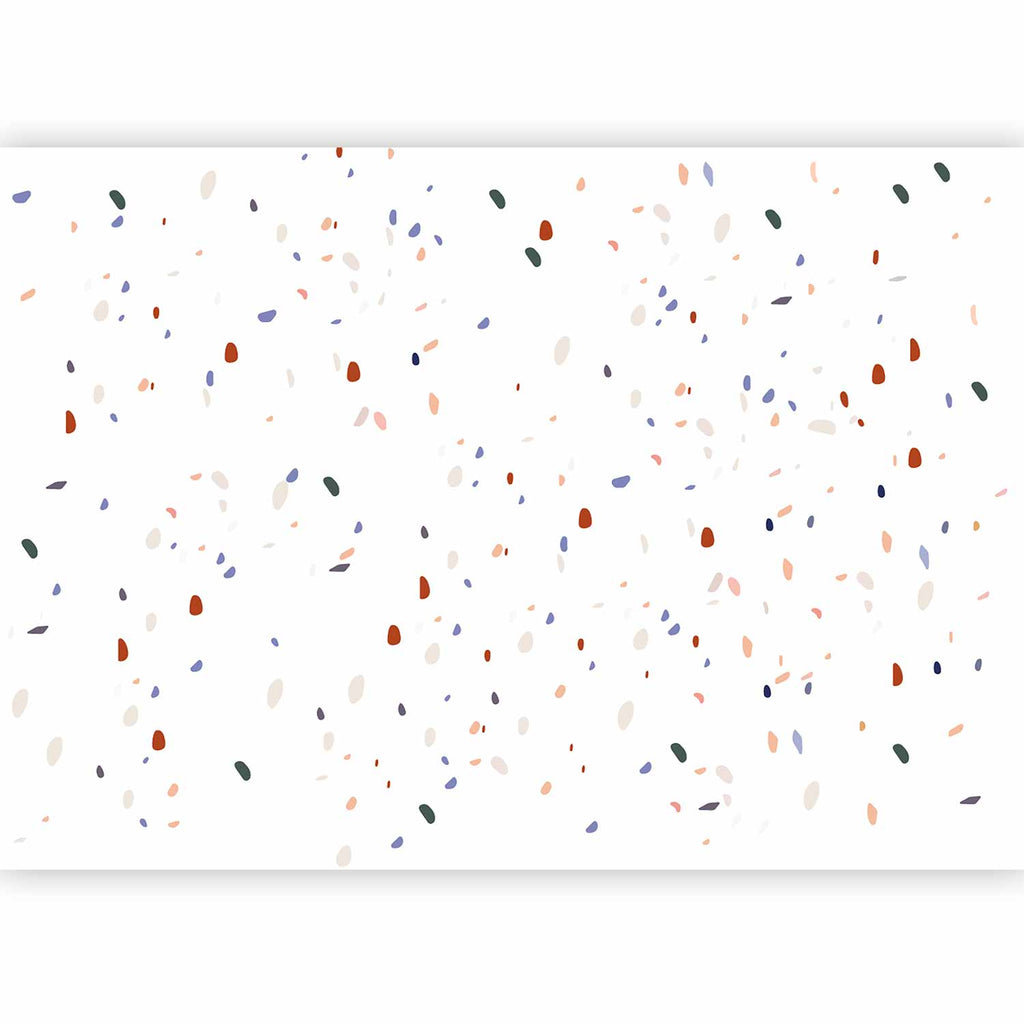 Wall Mural - Classic Terrazzo on White Background