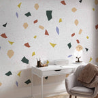Subtle Terrazzo Pattern Geometric Wall Mural