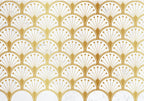 Wall Mural: Gold and Marble Art Deco-inspired Pattern