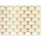 Wall Mural: Gold and Marble Art Deco-inspired Pattern
