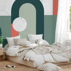 Geometric Marble Motif Abstract Wall Mural