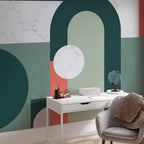 Geometric Marble Motif Abstract Wall Mural