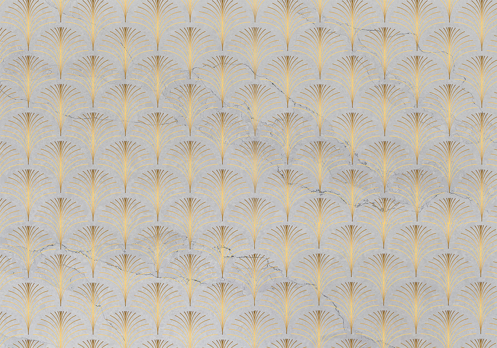 Wall Mural - Linear Pattern With Gold