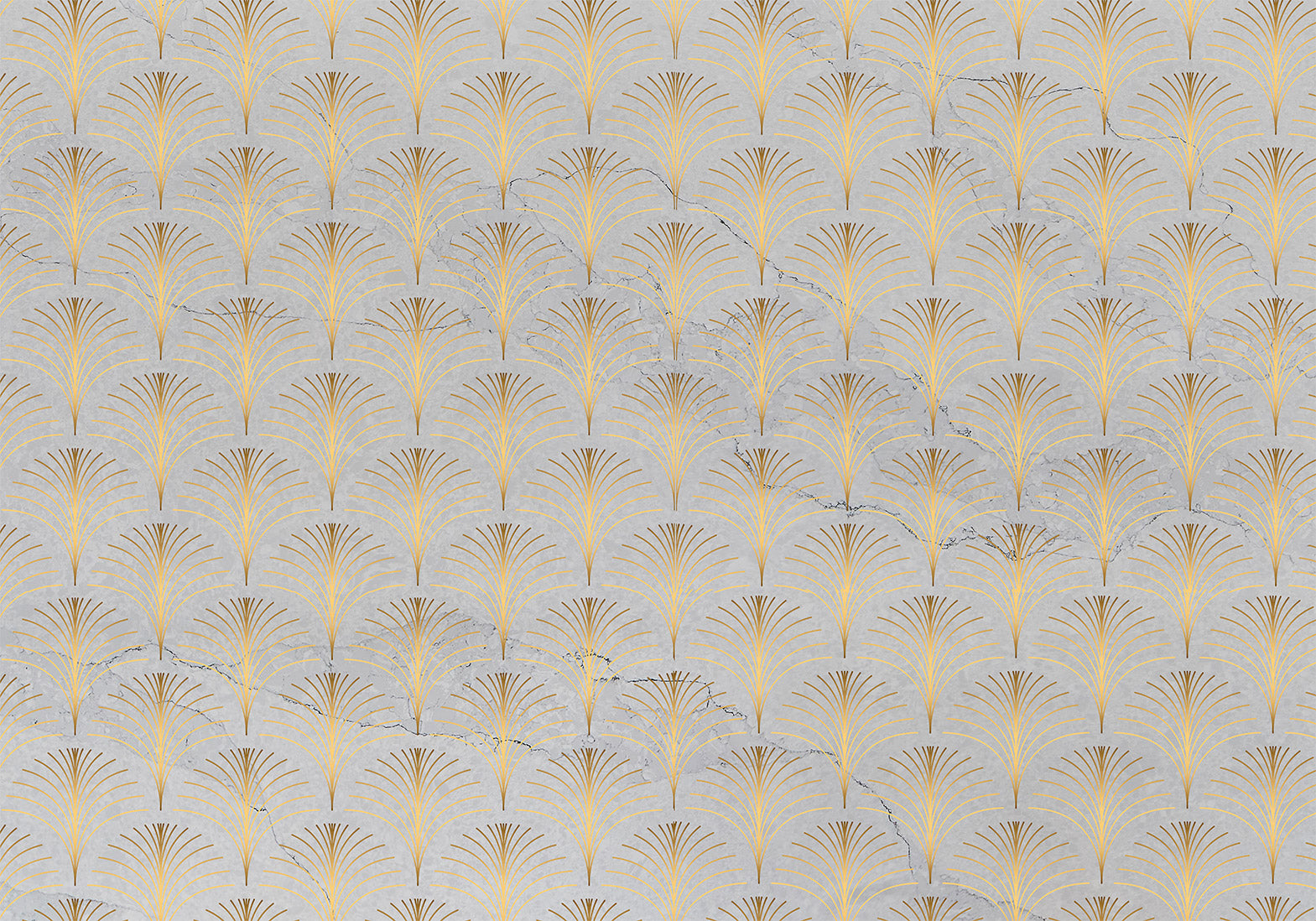 Wall Mural - Linear Pattern With Gold