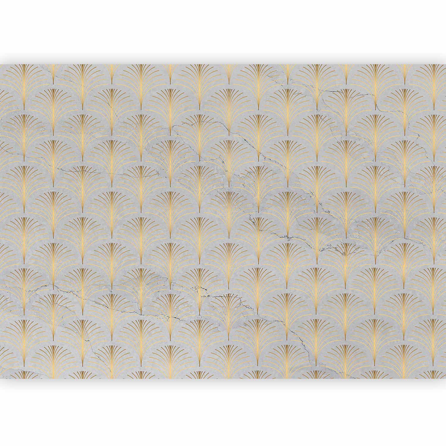 Wall Mural - Linear Pattern With Gold