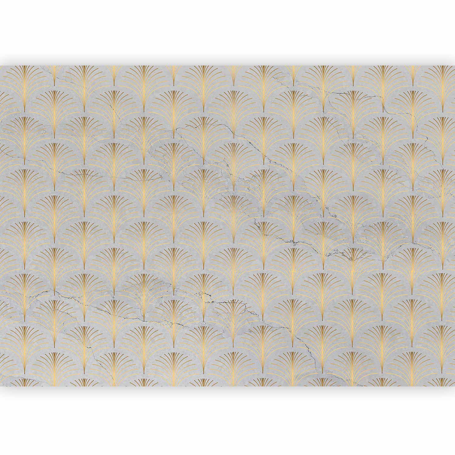 Wall Mural - Linear Pattern With Gold