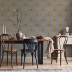 Wall Mural - Linear Pattern With Gold