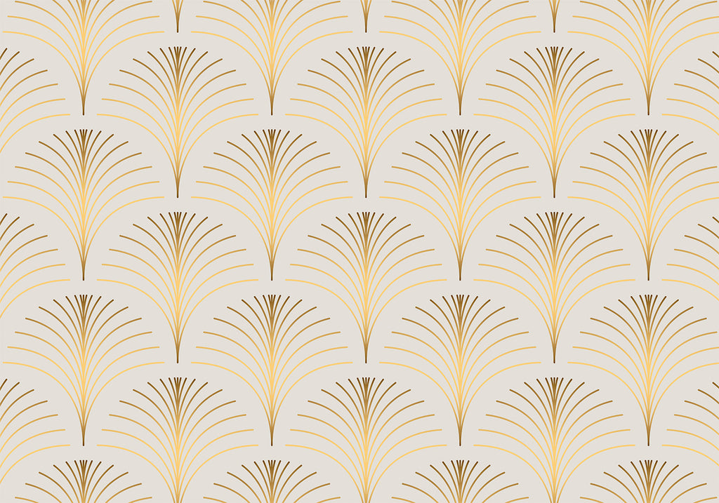 Wall Mural: Gold Linear Pattern on Marble Background