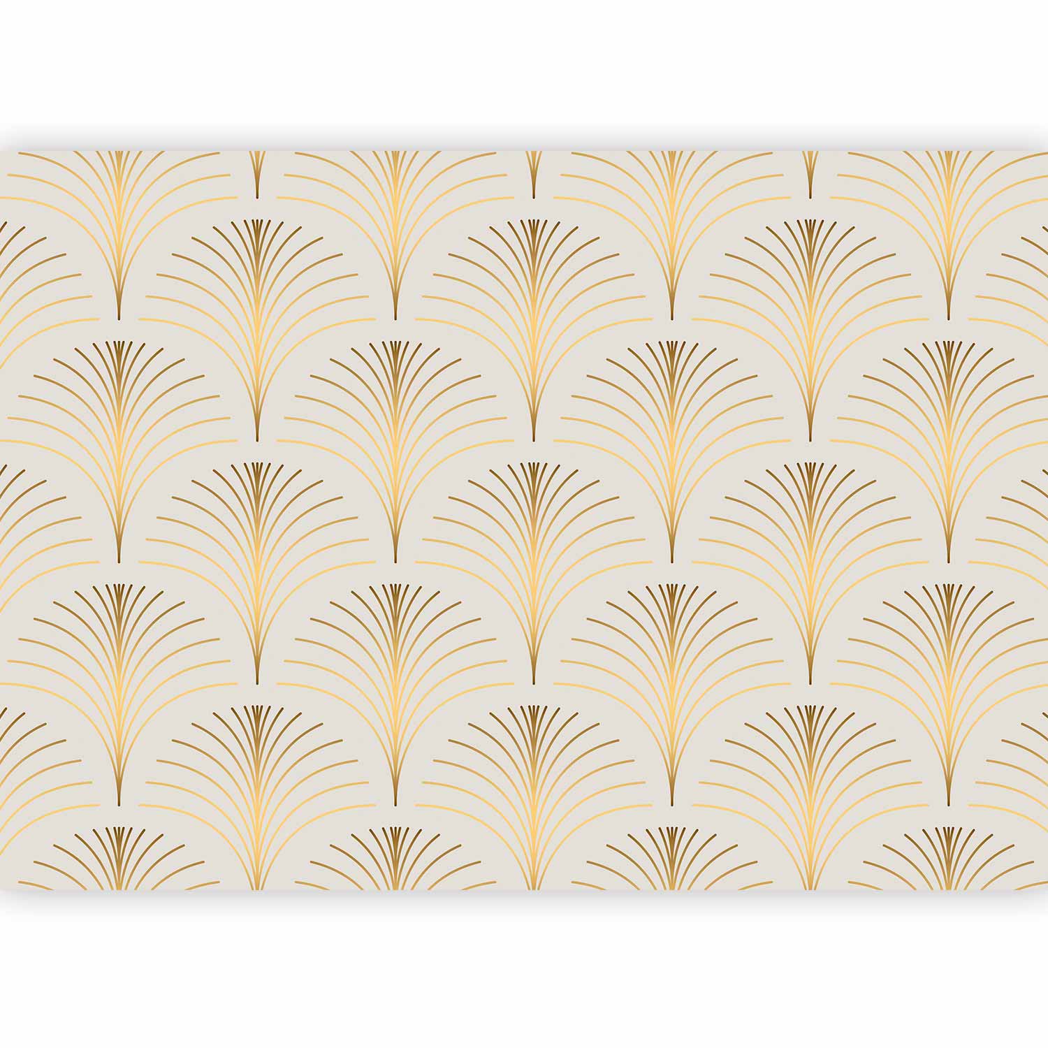 Wall Mural: Gold Linear Pattern on Marble Background