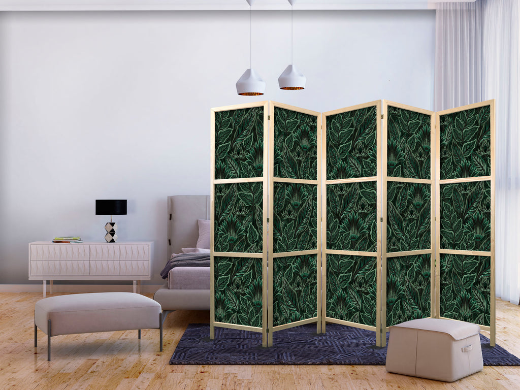 Japanese Room Divider Vegetation & Botanical Patterns