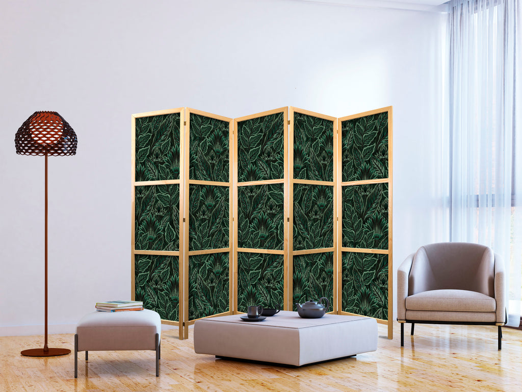 Japanese Room Divider Vegetation & Botanical Patterns