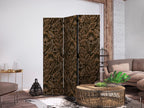 Room Divider Dense Vegetation Botanical Patterns Brown