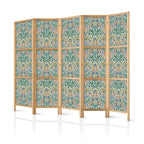 Japanese Room Divider with Vintage Intricate Pattern