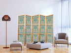 Japanese Room Divider with Vintage Intricate Pattern