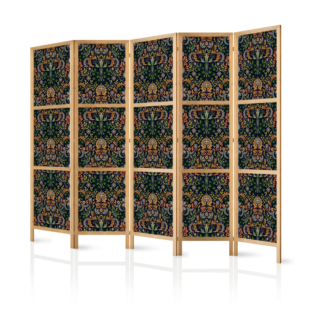Japanese Room Divider with Victorian Style Pattern