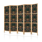 Japanese Room Divider with Victorian Style Pattern