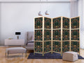 Victorian Floral Retro 5-Panel Japanese Room Divider