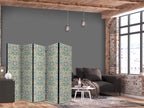 Room Divider - Retro Vintage Intricate and Rich Pattern in Victorian Style.