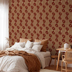 Red Claw Abstract Shapes Wallpaper