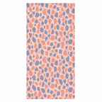 Colorful Giraffe Pattern Blue Pink Spot Wallpaper