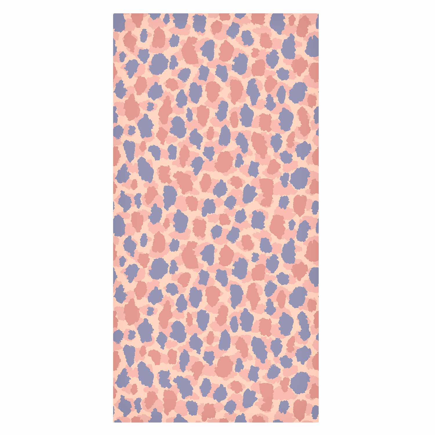 Colorful Giraffe Pattern Blue Pink Spot Wallpaper