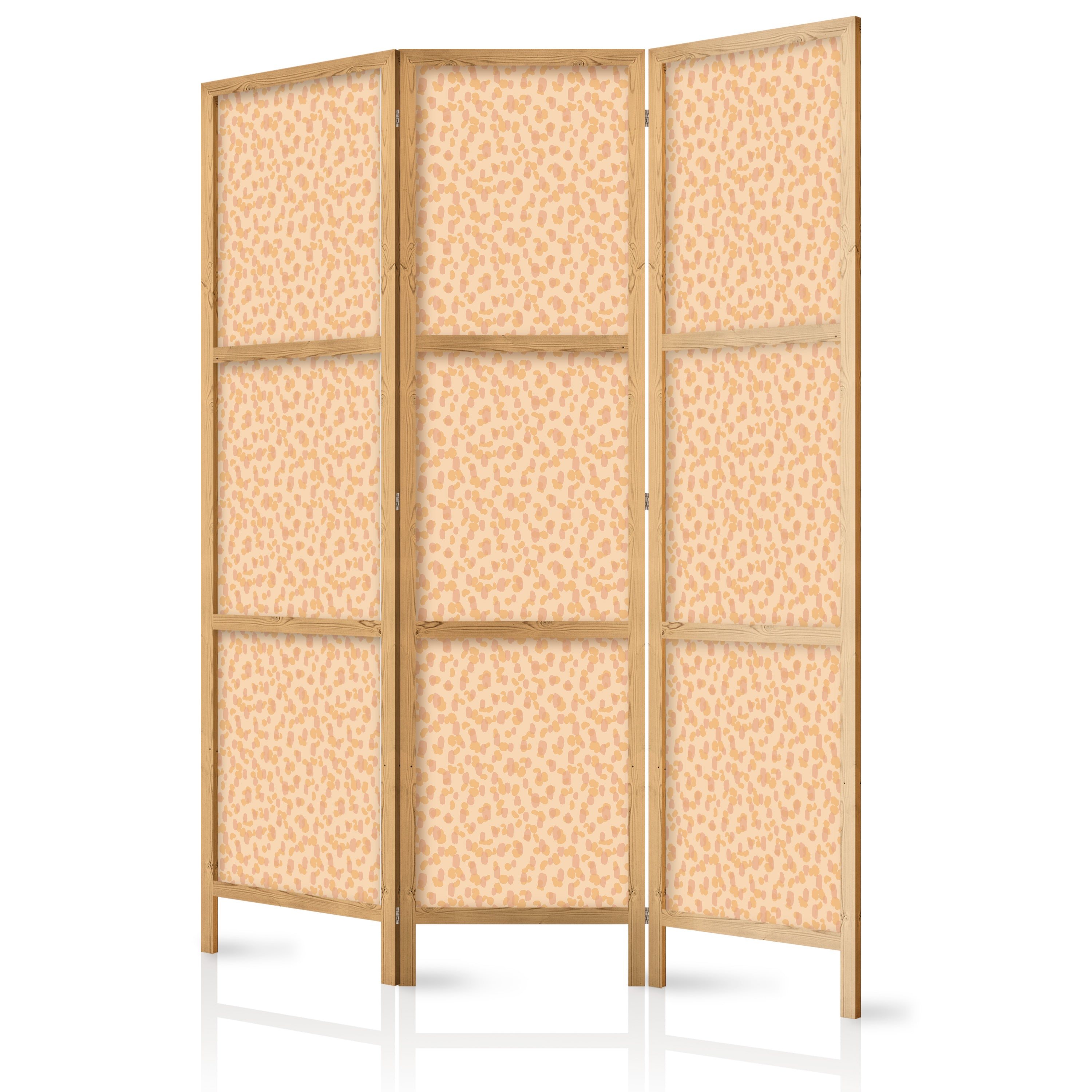 Room Divider - Tiny Dots Peach Pattern